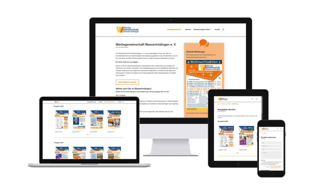 Website der Werbegemeinschaft Wassertrüdingen e.V.